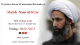 minnestund for martyren Sheikh Nimr Al-Nimr